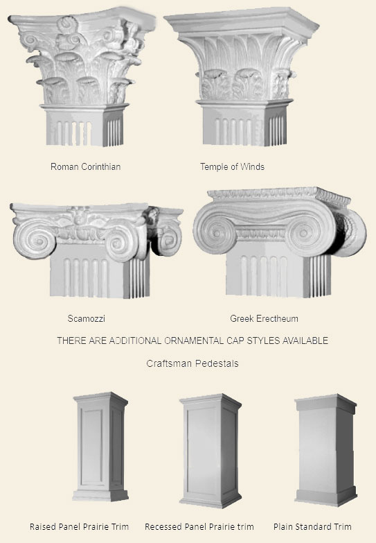 Capitals for columns