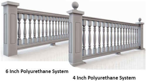 polyurethane balustrades